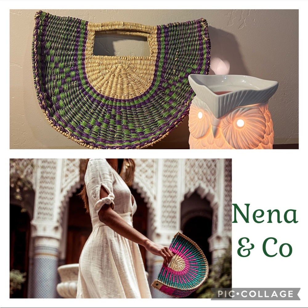 Nena and Co Half Moon Ghana Hand Crafted Bag